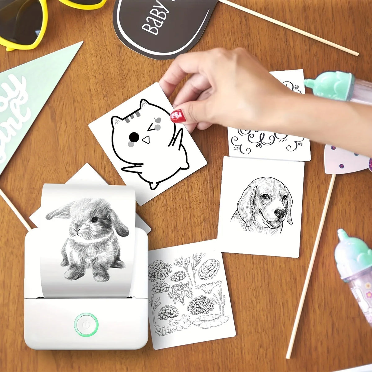 Pixby Mini – Przenośna drukarka termiczna Bluetooth (zdjęcia, etykiety, notatki)