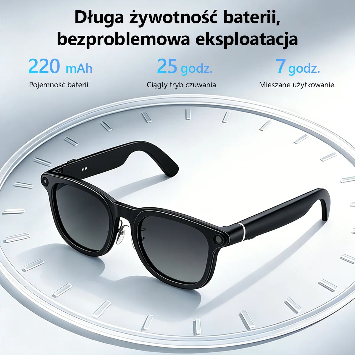 Pixby Vision X01 – Inteligentne okulary AI z kamerą, tłumaczem i ChatGPT | Bluetooth 5.3