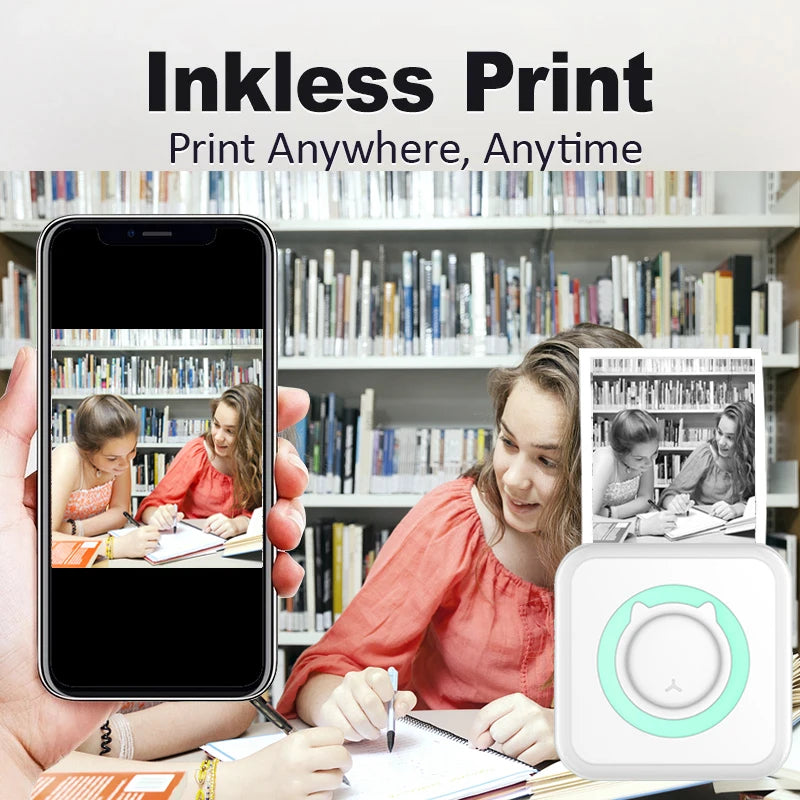 Pixby Mini – Przenośna drukarka termiczna Bluetooth (zdjęcia, etykiety, notatki)